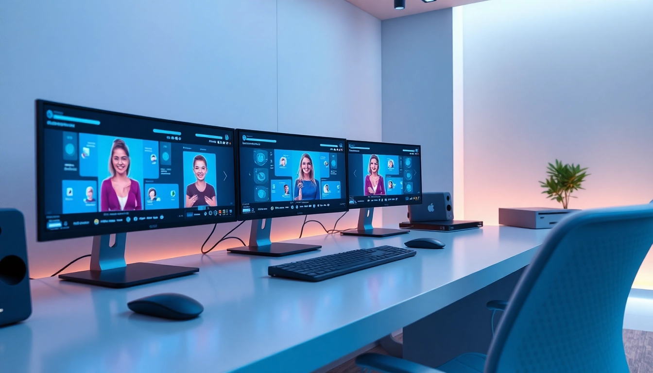 Discover CrushonAI's innovative digital workspace featuring vibrant AI characters and modern technology.