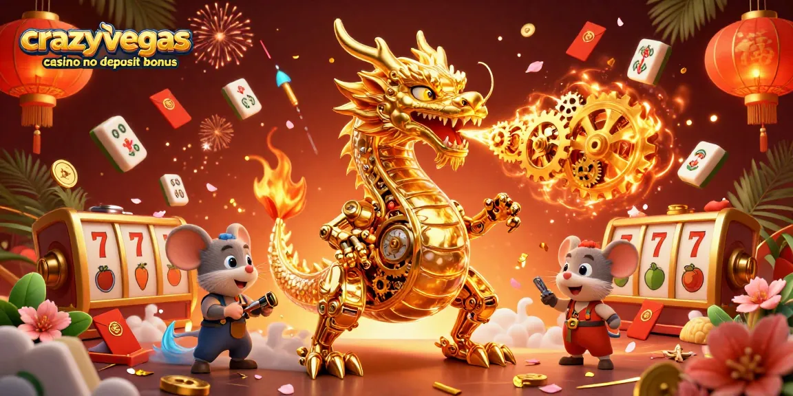 Experience the excitement of crazyvegas casino no deposit bonus with a dynamic scene featuring unique gambling elements.