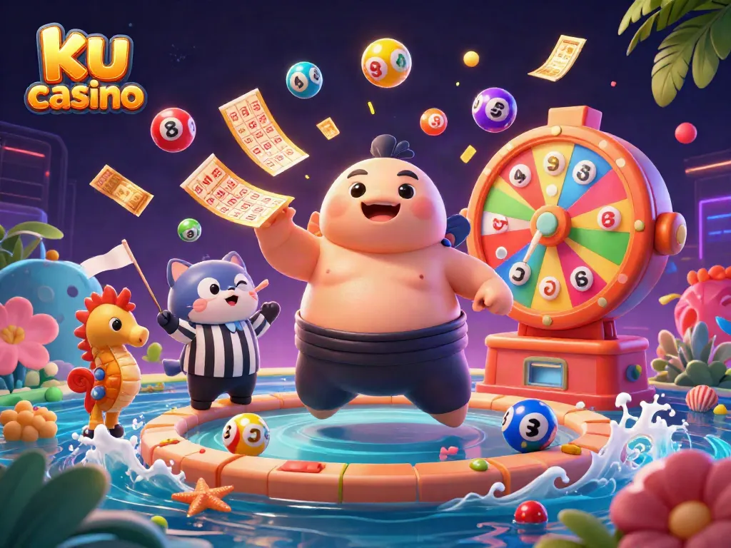 Engage in fun activities at ku casino, showcasing vibrant gaming elements and dynamic underwater characters.