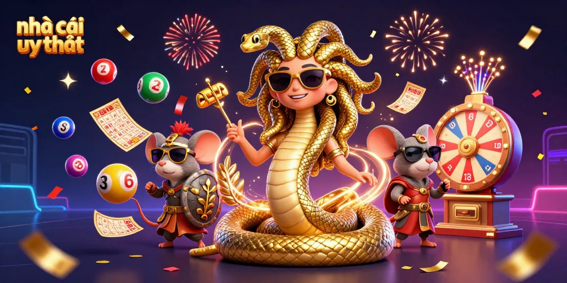 Engage with a fun scene showcasing nhà cái uy tín, highlighted by a charming Medusa and casino themes.