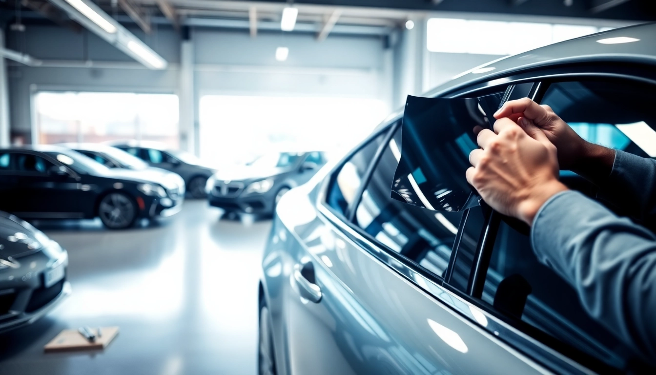 Transform your ride with expert window tinting Cleveland TN services in action.