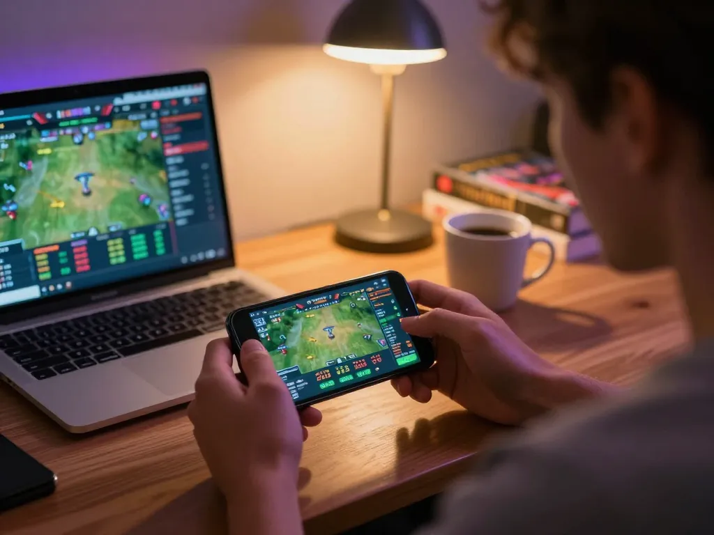 SC88 user engaging in mobile sports betting with active game interface displayed on smartphone