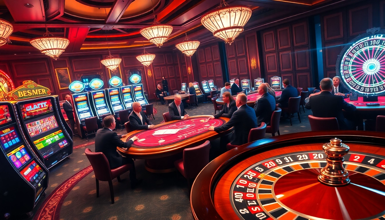 Engage in thrilling gameplay at https://11win12.com/ with vibrant casino tables and players enjoying poker.