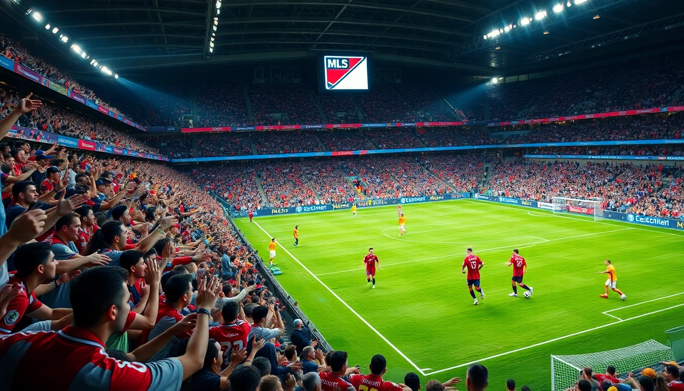 Exciting moment in giải vô địch quốc gia mỹ with players in action and enthusiastic fans.