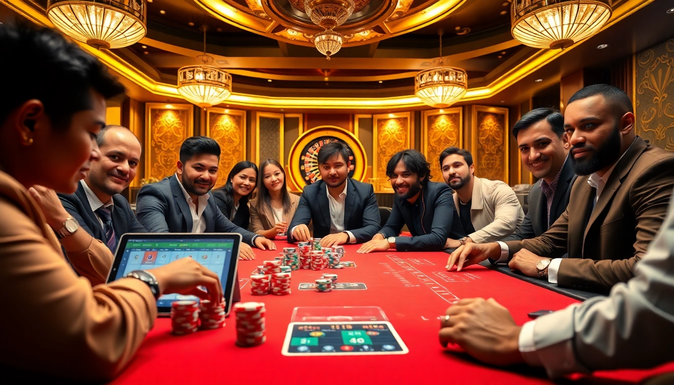 Players betting confidently at the poker table inspired by https://debet678.com/ showcasing excitement in gambling.