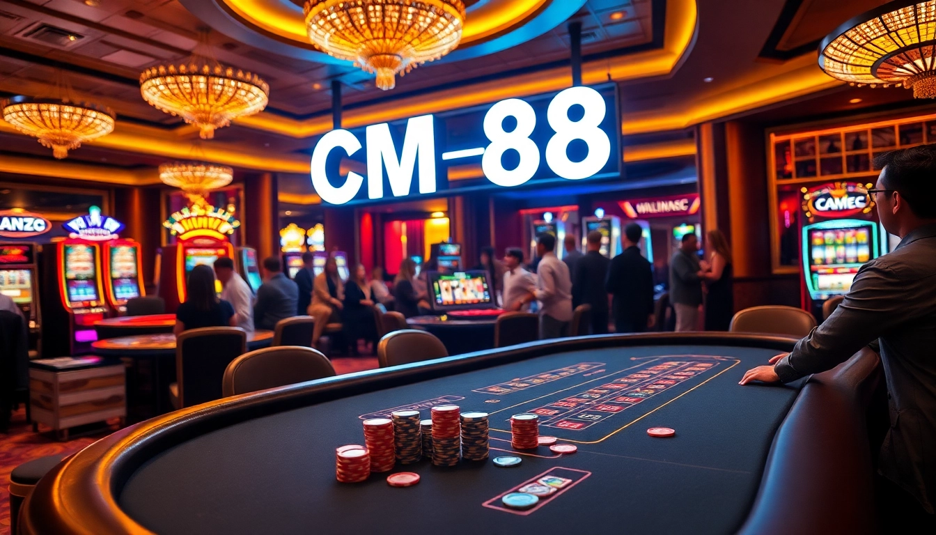 Experience thrilling gambling excitement at CM 88's professional casino tables and dynamic slot machines.