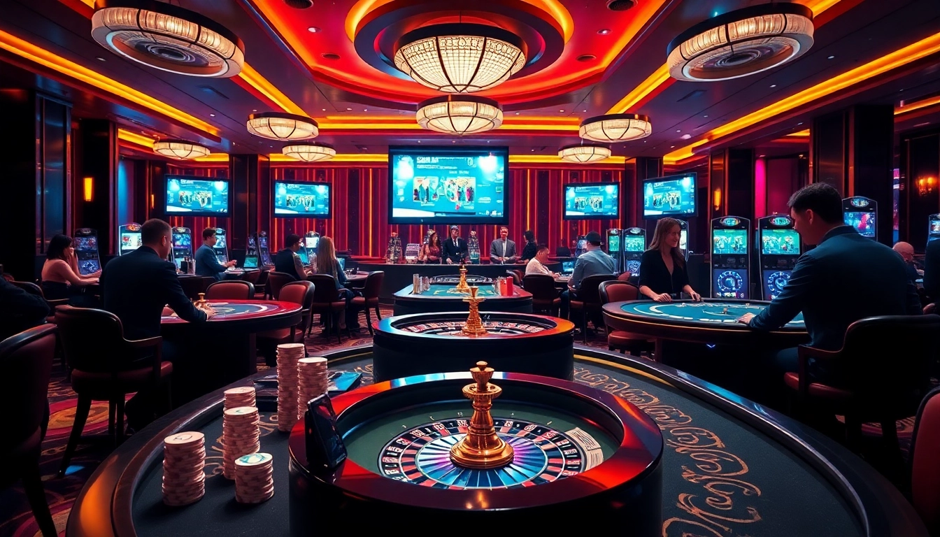 Experience the excitement of gambling at https://fly88seo.com/ with a vibrant casino scene showcasing high-stakes games.